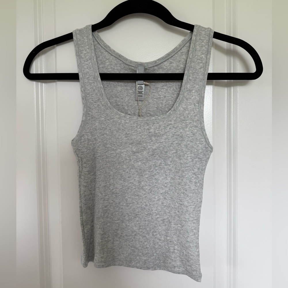 SKIMS Cotton Rib Tank Grey